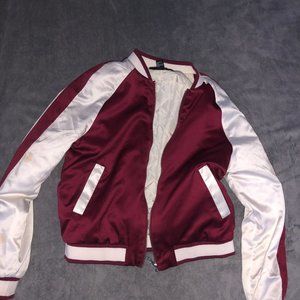 FOREVER 21 BUTTERFLY BOMBER JACKET